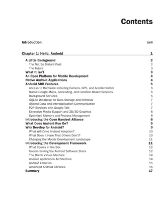 Profession android application development | PDF