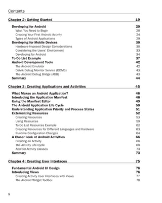 Profession android application development | PDF