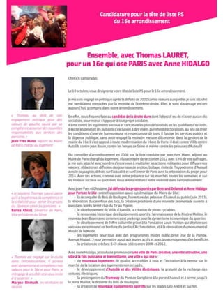 Profession de foi Thomas Lauret - Investiture tête de liste PS