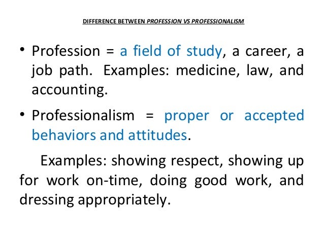 profession examples