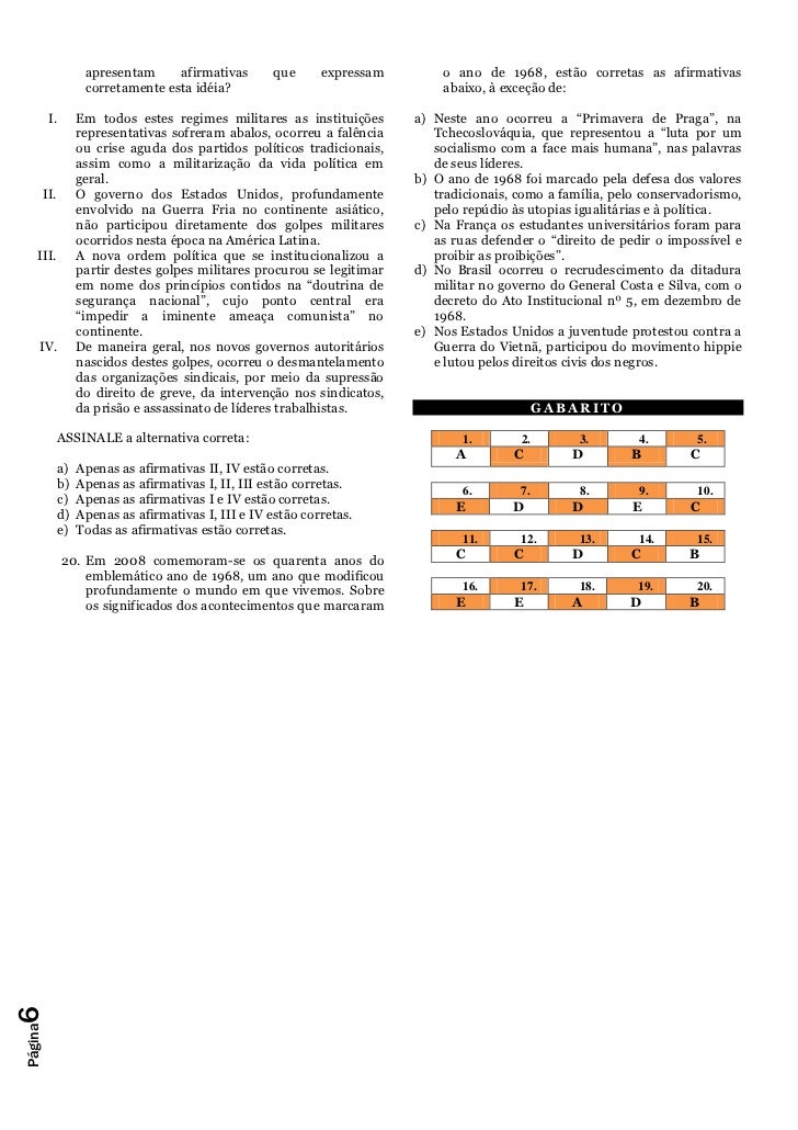Todas As Afirmativas Abaixo Estão Corretas Exceto