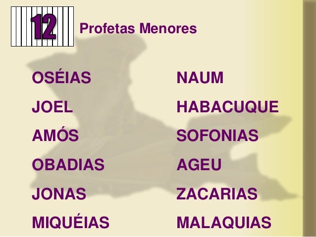 Profetas maiores e menores