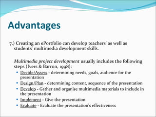 ePortfolio for student assessment | PPT