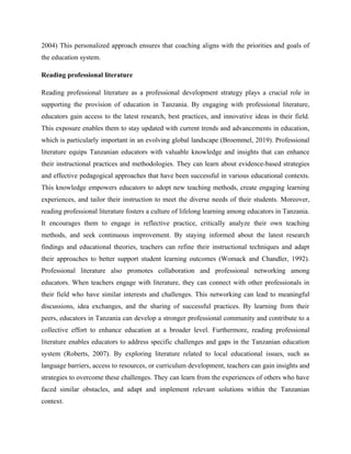 professional development strategies in education | DOCX