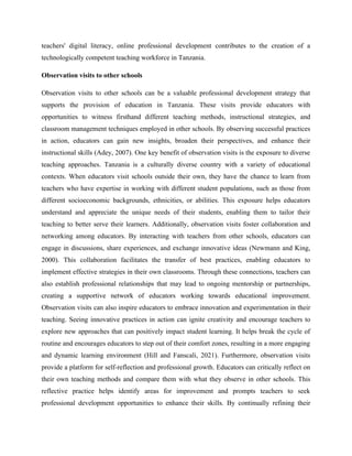professional development strategies in education | DOCX
