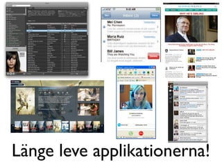 Länge leve applikationerna!
 