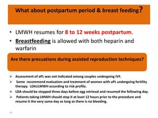 Prof hanan anti phospholipid syndrome | PPTX