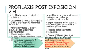 Profilaxis post exposición PPT