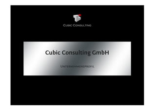 Cubic Consulting GmbH

    Unternehmensprofil
 