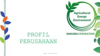 1Dakara – Consulting - 2019
PROFIL
PERUSAHAAN
 