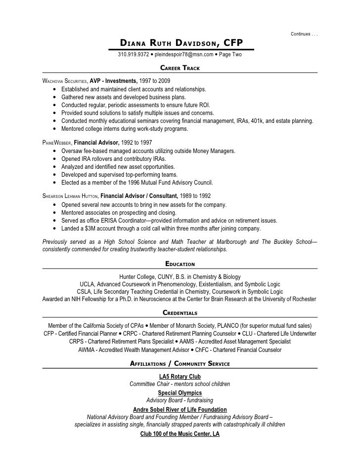 Diana Davidson Resume