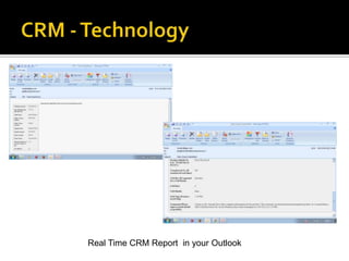 Real Time CRM Report in your Outlook
 