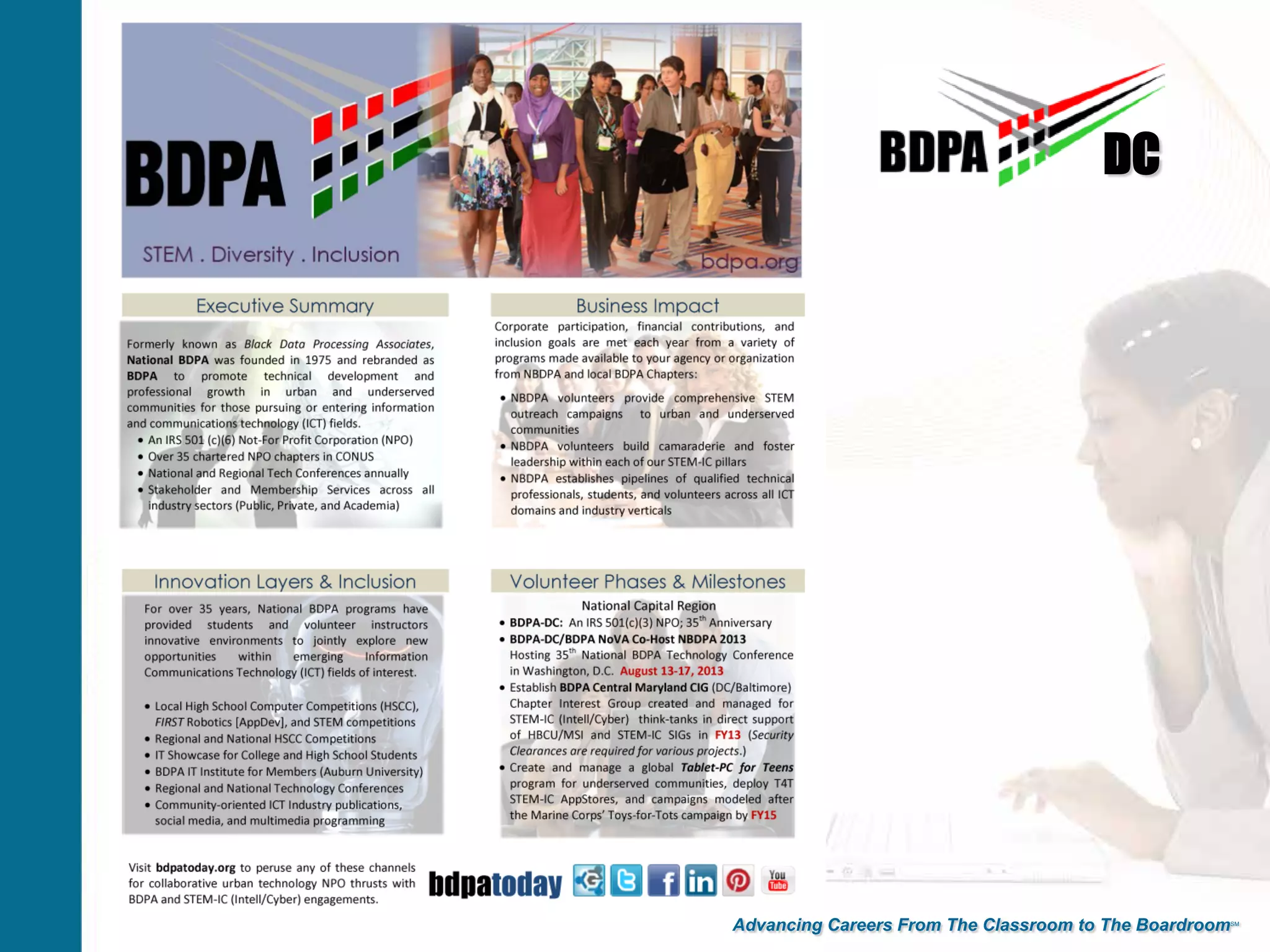 DC
Advancing Careers From The Classroom to The BoardroomSM
 