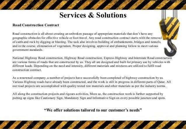 Construction Company Profile Template