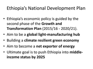 Economic Growth and Development in Ethiopia | PPT