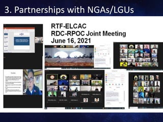 3. Partnerships with NGAs/LGUs
 