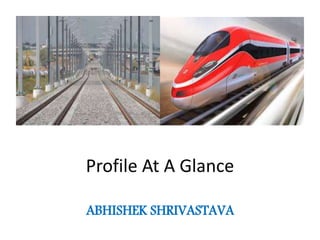 Profile At A Glance
ABHISHEK SHRIVASTAVA
 