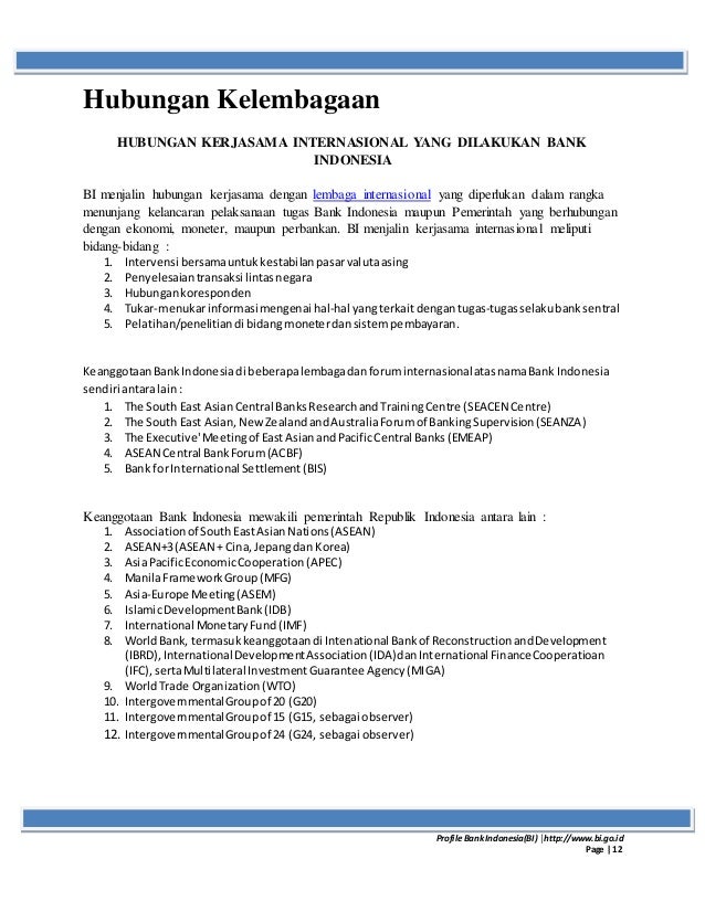 mou pdf internasional Profile indonesia bank
