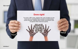 To scan a QR code, explore the case studies to see
how we’ve consulted that excels at modernizing
iconic brands, helping t...