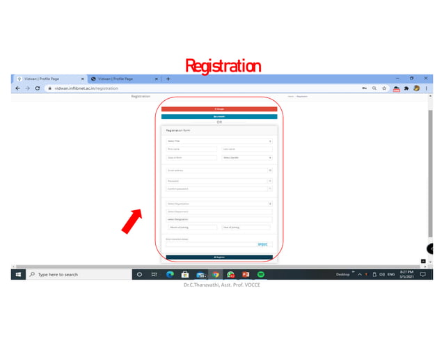 Profile Management System for Academic/Research Visibility-Vidwan | PDF