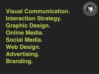 MARC
ODEGROEN.
COMGRAP
HICDESIG
NER
Visual Communication.
Interaction Strategy.
Graphic Design.
Online Media.
Social Media.
Web Design.
Advertising.
Branding.
 