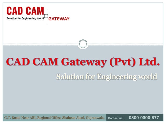 Profile of cad cam gateway (pvt) ltd | PPTX | Civil Engineering ...