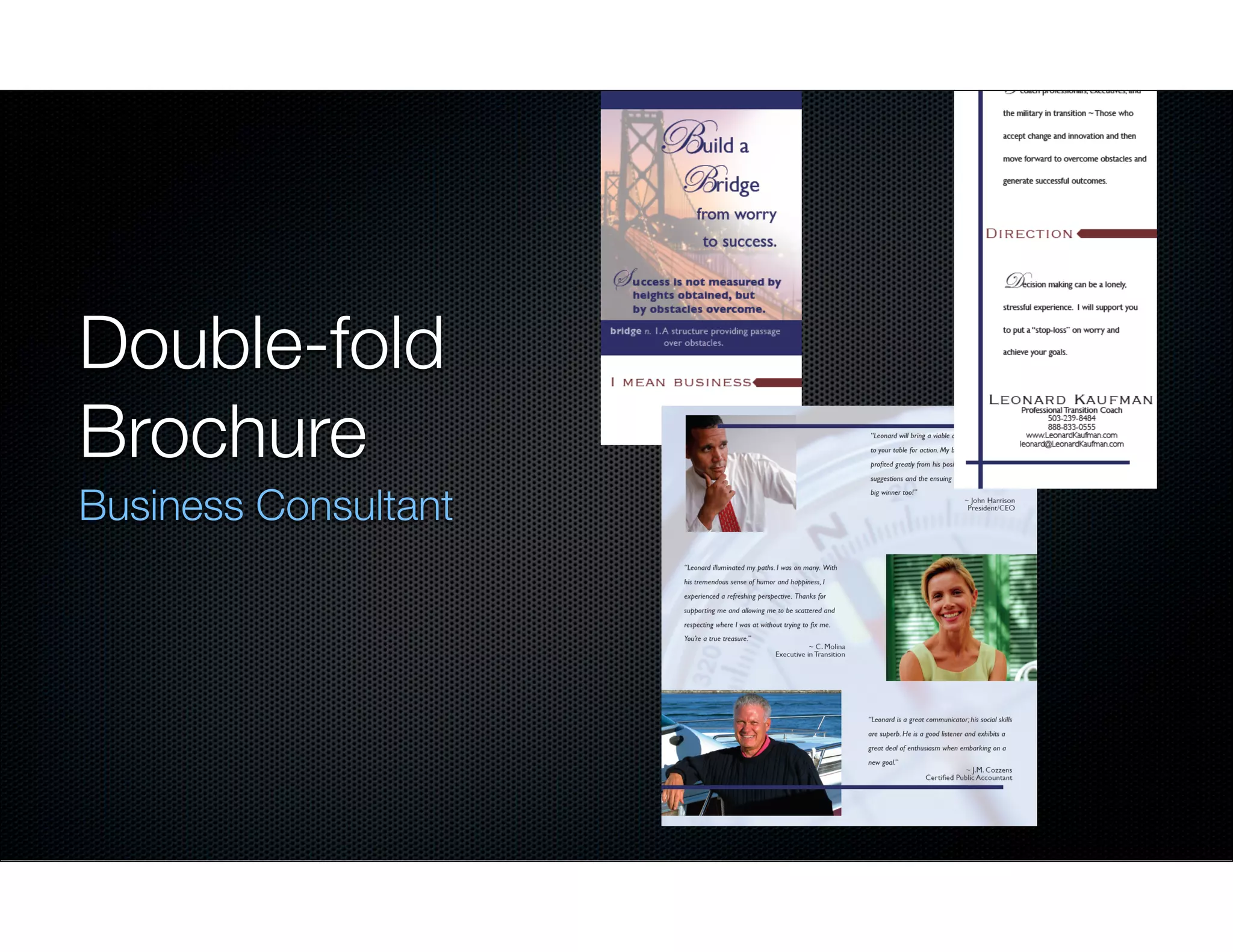 Double-fold
Brochure
Business Consultant

 