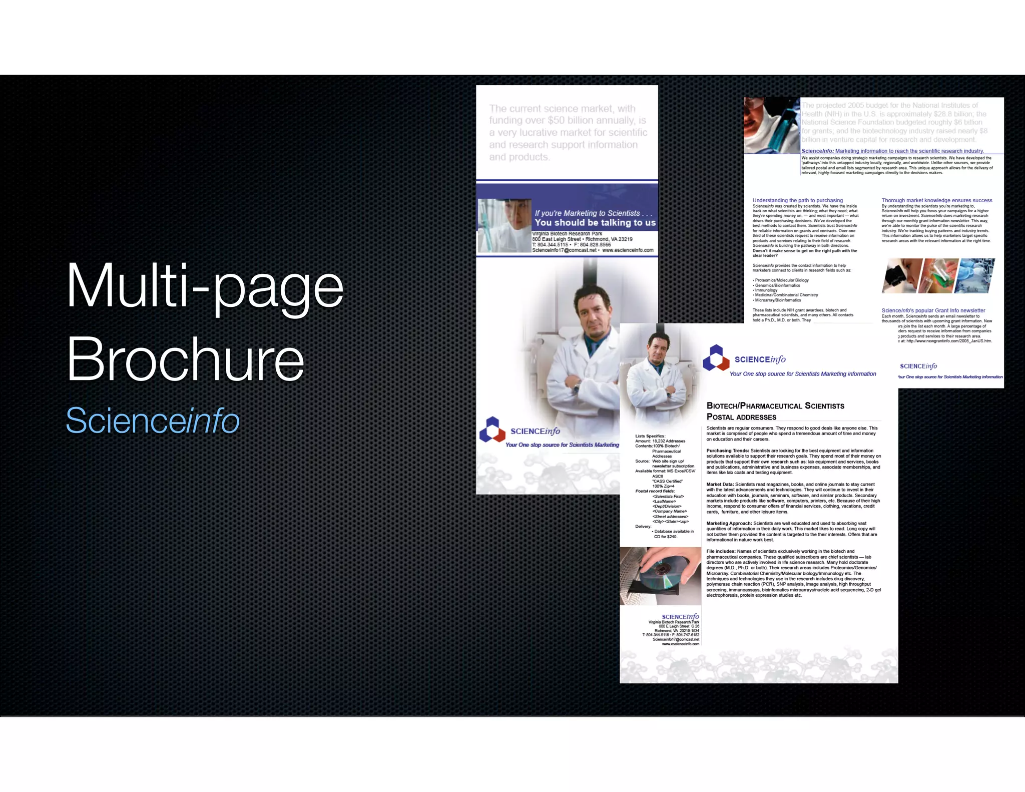 Multi-page
Brochure
Scienceinfo

 