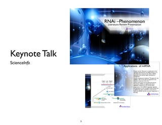 Keynote Talk
ScienceInfo
3
 