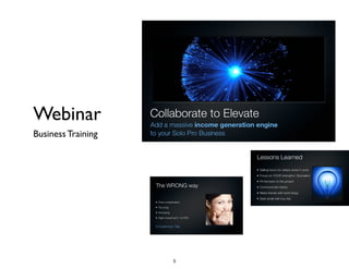 Webinar
Business Training
5
 