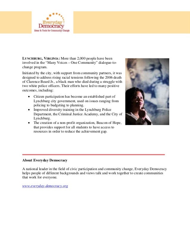 Profiles of Communities Addressing Racial Equity  Slide 2