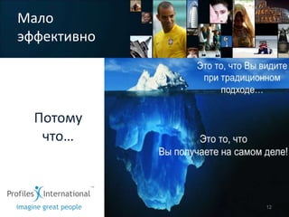 Мало
эффективно




  Потому
   что…



             12
 