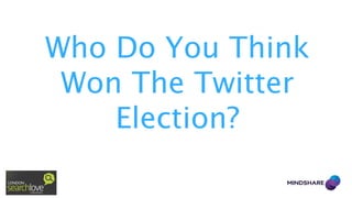 Who Do You Think
Won The Twitter
Election?

 