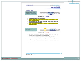 Profiles Sales Assessment   26
 