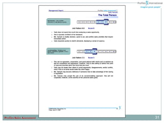 Profiles Sales Assessment   31
 