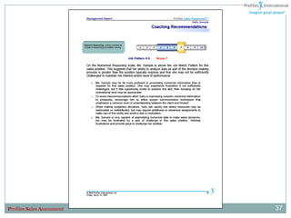 Profiles Sales Assessment   37
 