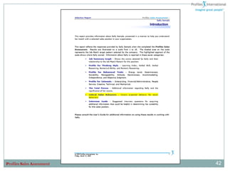Profiles Sales Assessment   42
 