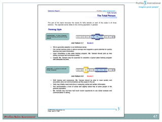 Profiles Sales Assessment   47
 