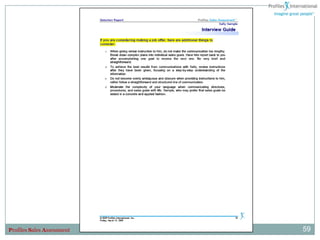 Profiles Sales Assessment   59
 