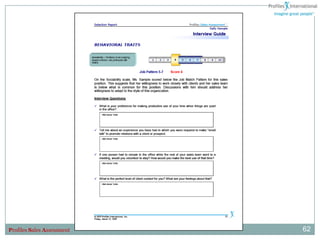 Profiles Sales Assessment   62
 