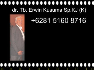 dr. Tb. Erwin Kusuma Sp.KJ (K) +6281 5160 8716