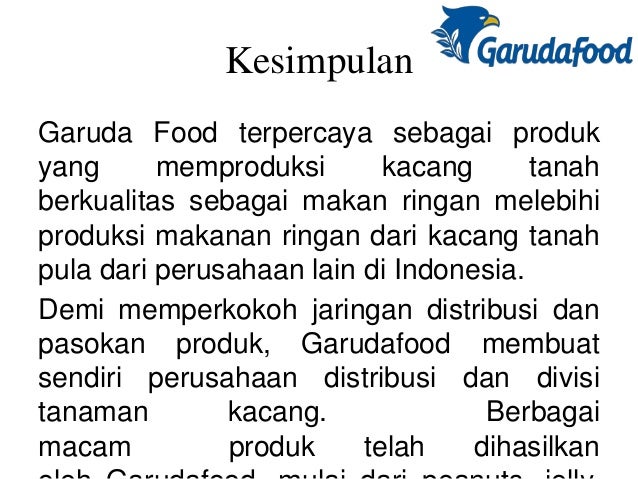 Profil garuda  food  group