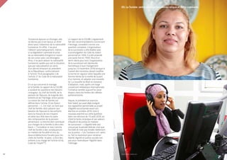 Tunisienne épouse un étranger, elle
ne donne pas à son époux un droit
direct pour l’obtention de la nationalité
tunisienne. En effet, il ne peut
l’obtenir automatiquement, même
si sa législation nationale le prive
de sa nationalité d’origine en raison
de son union avec une étrangère.
Ainsi, il ne peut obtenir la nationalité
tunisienne, quelle que soit la situation,
que par naturalisation en vertu
d’un décret émanant du président
de la République, conformément
à l’article 19 et paragraphe 2 de
l’article 21 du Code de la nationalité
tunisienne.
En ce qui concerne le mariage
et la famille, le rapport de la COLIBE
a soulevé les questions des devoirs
conjugaux, du chef de famille, de la
pension de l’épouse, de la garde des
enfants et de l’héritage, entre autres.
La notion de chef de famille est
définie dans l’article 23 du Statut
personnel : « (…) le mari, en tant que
chef de famille, doit subvenir aux
besoins de l’épouse et des enfants
dans la mesure de ses moyens
et selon leur état dans le cadre
des composantes de la pension
alimentaire. La femme doit contribuer
aux charges de la famille si elle a des
biens. » Considérer le mari comme
chef de famille a des conséquences
en matière de fiscalité et lors du
divorce (déductions fiscales pour les
chefs de famille -le père- a titre des
enfants à sa charge de l’article 40 du
Code de l’impôt47).
Le rapport de la COLIBE a également
fait des recommandations concernant
l’héritage, considéré comme une
question complexe. L’organisation
de la succession a été établie avec
la promulgation du Code du statut
personnel en 1956. Il a été amendé
une seule fois en 1959. Plus d’un
demi-siècle plus tard, l’organisation
de la succession est demeurée
hermétique à tout changement
jusqu’au 23 novembre 2018 lorsque le
Conseil des ministres devait modifier
la norme en vigueur selon laquelle une
femme hérite de la moitié de la part
d’un homme, et adopter une nouvelle
loi. La nouvelle loi était en instance
d’adoption, mais, après une large
couverture médiatique internationale,
l’initiative semble aujourd’hui avoir
disparu dans les limbes des débats
parlementaires.
Depuis, le président en exercice,
Kaïs Saïed, qui avait déjà souligné
son opposition personnelle au projet
d’égalité successorale avant son
élection en octobre 2019, s’est à
nouveau exprimé sur cette question
dans son discours du 13 août 2020, en
citant le texte coranique et ses valeurs
d’équité et de justice en matière
de succession : « L’égalité telle que
conçue par la pensée libérale n’est que
formelle et n’est pas fondée réellement
sur la justice. » Les Tunisiens ont, selon
lui, fait la révolution pour réclamer
liberté, dignité et justice sociale non
pas pour revendiquer l’égalité dans
l’héritage.
40
03. La Tunisie : entre construction démocratique et défis croissants
PROFIL GENRE TUNISIE | 2021 41
 