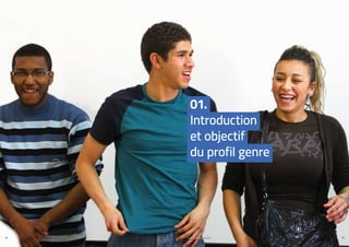 PROFIL GENRE TUNISIE | 2021
14 15
01.
Introduction
et objectif
du profil genre
 