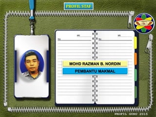 PROFIL STAF
MOHD RAZMAN B. NORDIN
PEMBANTU MAKMAL
 
