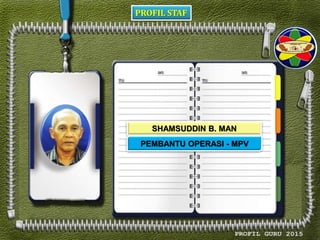 PROFIL STAF
SHAMSUDDIN B. MAN
PEMBANTU OPERASI - MPV
 