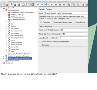 That‘s a simple jmeter setup. Who already uses jmeter?
                                                         1
 