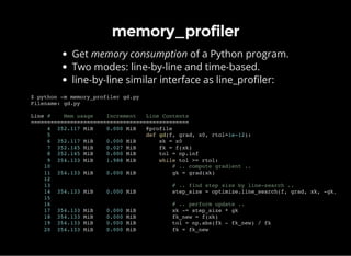 Profiling in Python | PPT