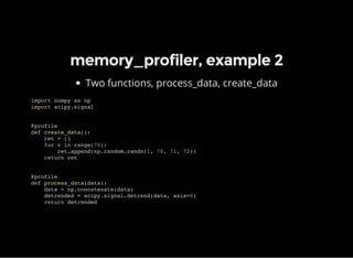 Profiling in Python | PPT