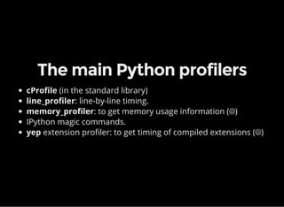 Profiling in Python | PPT